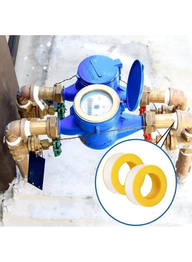 Poaker Thread Sealing Teflon Tape En 751-3 With 0.25G/Cm2 Density 0.9Mmx12Mmx10Mtr Ptfe For Pipe Fittings And Fixing Water Leak Pack Of 2 - Image 4